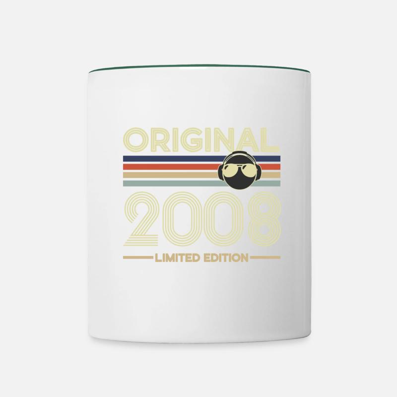 2008 - Mug contrasté - blanc/vert foncé