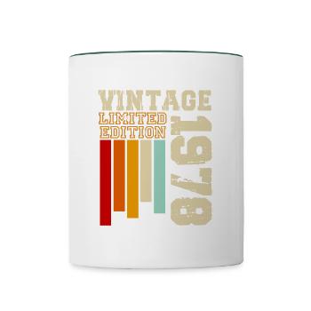 1978 - Mug contrasté - blanc/vert foncé - Devant