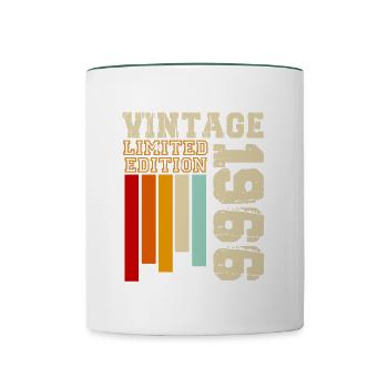 1966 - Mug contrasté - blanc/vert foncé - Devant