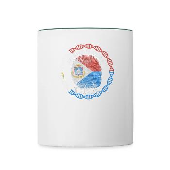 Sint Maarten Its In My DNA - Contrasting Mug - white/dark green - Front