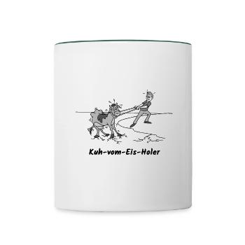 Geschenkidee für Troubleshooter - Tasse zweifarbig - Weiß/Dunkelgrün - Vorne