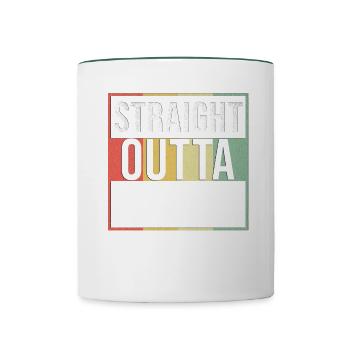 Geboren 1983 - Tasse zweifarbig - Weiß/Dunkelgrün - Vorne