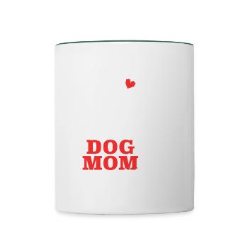 Beste Yorkshire Terrier Mutter Yorkshire Terrier - Tasse zweifarbig - Weiß/Dunkelgrün - Vorne