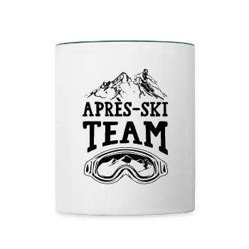 Après Ski Team - Contrasting Mug - white/dark green - Front