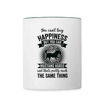 Horseback Riding - Horse - Contrasting Mug - white/dark green - Front