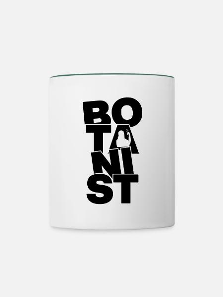 Botanik Beruf Arbeit - Botaniker - Tasse zweifarbig - Weiß/Dunkelgrün