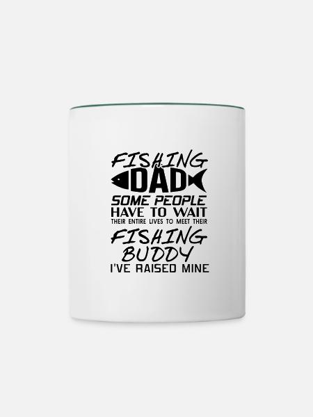 Vater und Sohn - Tasse zweifarbig - Weiß/Dunkelgrün