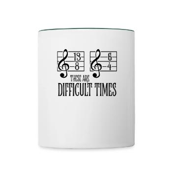 Music Orchestra Sarcasm Conductor Choir Gift - Contrasting Mug - white/dark green - Front