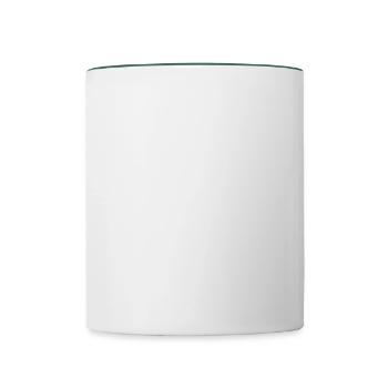 Ich Arbeite Nur Um Mein Bücherregal Weiter Zu Füll - Tasse zweifarbig - Weiß/Dunkelgrün - Vorne