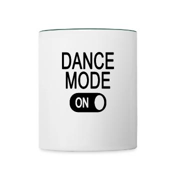 Dance Fashion - ON - Contrasting Mug - white/dark green - Front