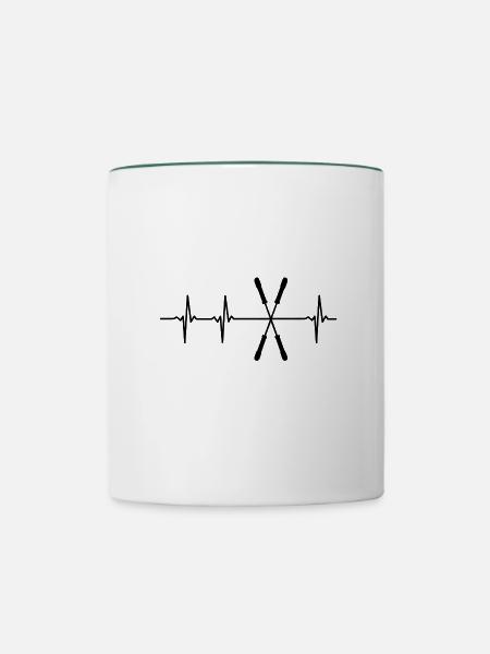jugger - Tasse zweifarbig - Weiß/Dunkelgrün