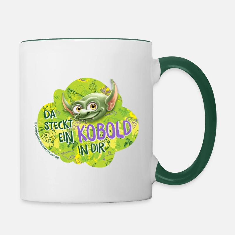KoboldKroniken Rumpel There's A Goblin In You - Contrasting Mug - white/dark green
