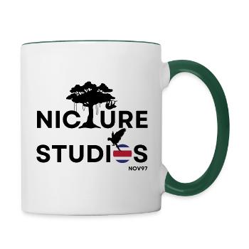 Nicture Studios Costa Rica - Contrasting Mug - white/dark green - Right