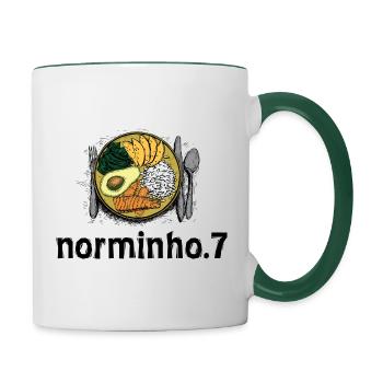 norminho.7 2022 Collection - Tasse zweifarbig - Weiß/Dunkelgrün - Rechts