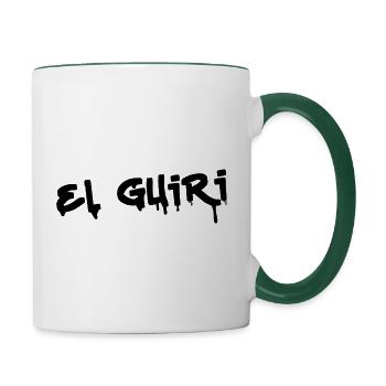 El Guiri Dripping - Contrasting Mug - white/dark green - Right