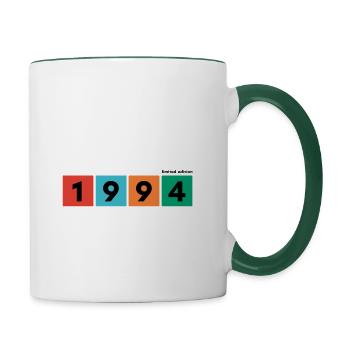 1994 Limited Edition - Tasse zweifarbig - Weiß/Dunkelgrün - Rechts