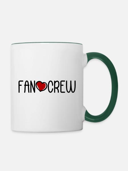 Fan Club - Tasse zweifarbig - Weiß/Dunkelgrün