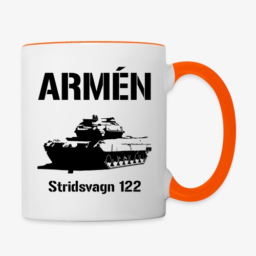 ARMÉN - Stridsvagn 122 - Tvåfärgad mugg