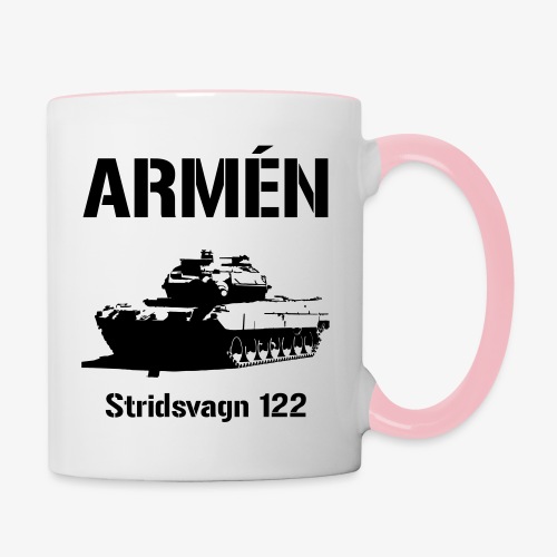 ARMÉN - Stridsvagn 122 - Tvåfärgad mugg