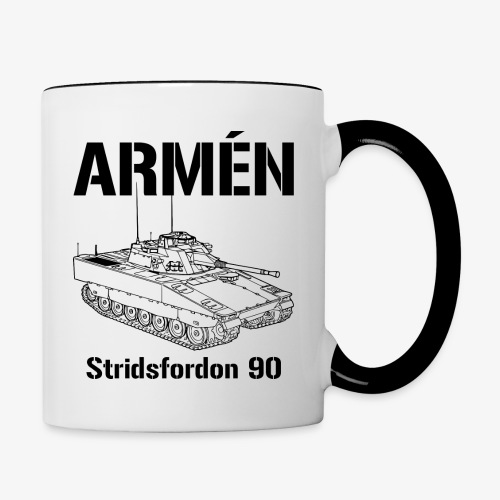 Armén Stridsfordon 9040 - Tvåfärgad mugg