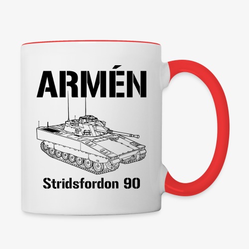 Armén Stridsfordon 9040 - Tvåfärgad mugg