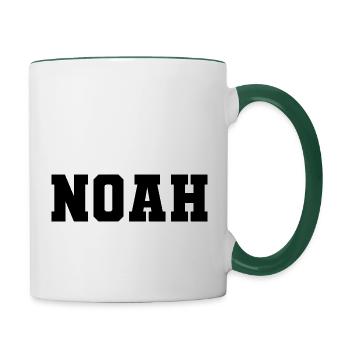 Name - Noah - Contrasting Mug - white/dark green - Right