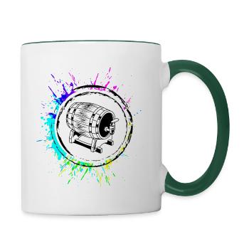 Beer Keg Beer Brewery - Contrasting Mug - white/dark green - Right