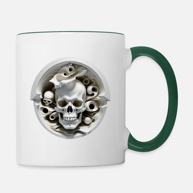 Consciousness - Contrasting Mug - white/dark green