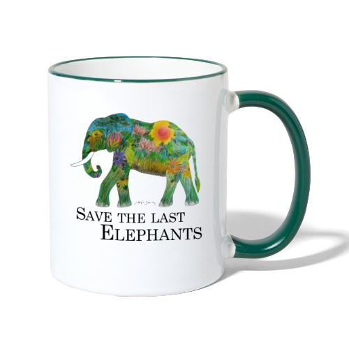 Save The Last Elephants - Tasse zweifarbig
