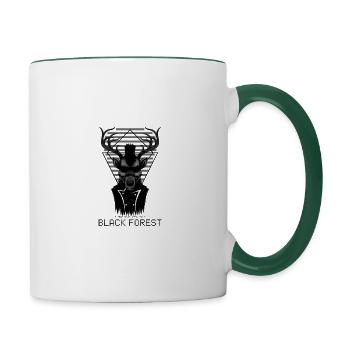 Black Forest - Tasse zweifarbig - Weiß/Dunkelgrün - Rechts