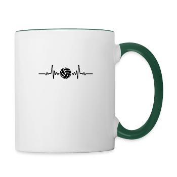 Ultra Football Fan Designs Gift Idea - Contrasting Mug - white/dark green - Right