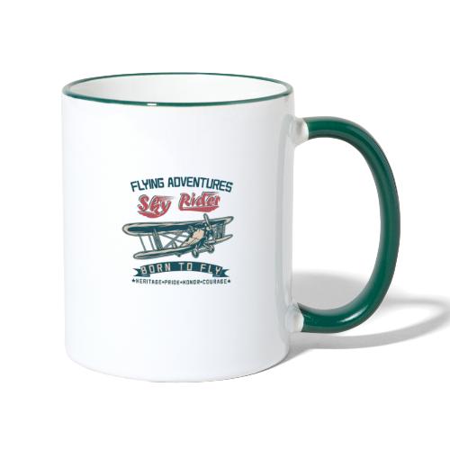Flying Adventures - Born to Fly - Contrasting Mug
