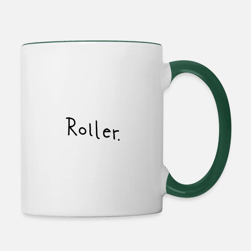 Scooter - Contrasting Mug - white/dark green