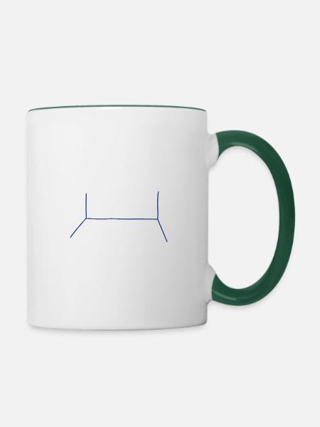 Lime - room - Tasse zweifarbig - Weiß/Dunkelgrün