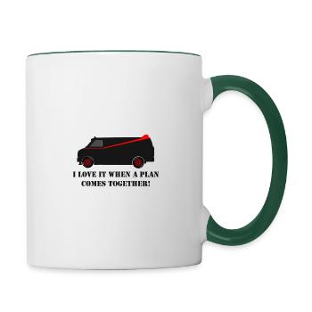 A Team - Contrasting Mug - white/dark green - Right