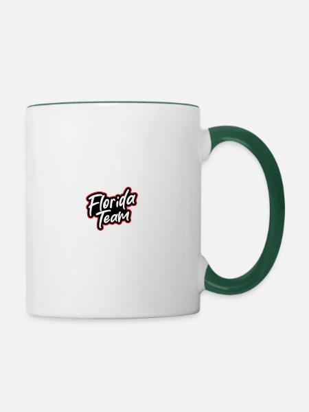 Florida Team - Tasse zweifarbig - Weiß/Dunkelgrün