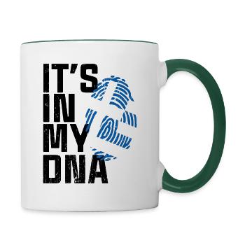 C'EST DANS MON ADN GRÈCE - Mug contrasté - blanc/vert foncé - Droite