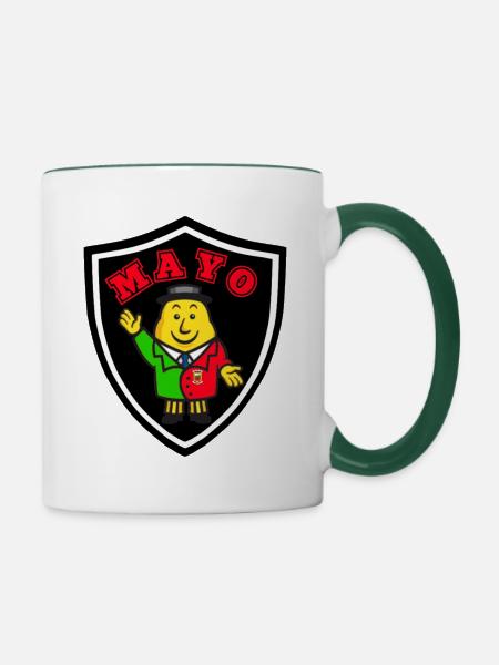 MAYO GAA - Tasse zweifarbig - Weiß/Dunkelgrün