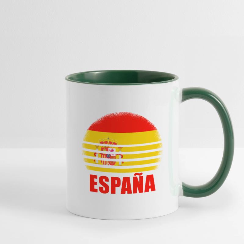 Spanien Spanische Flagge USA Mallorca Madrid Ameri Tasse zweifarbig