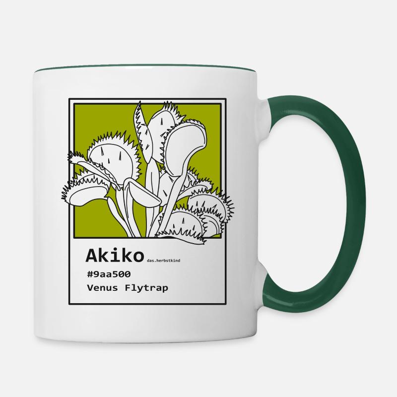 Venus Flytrap Akiko - Contrasting Mug - white/dark green