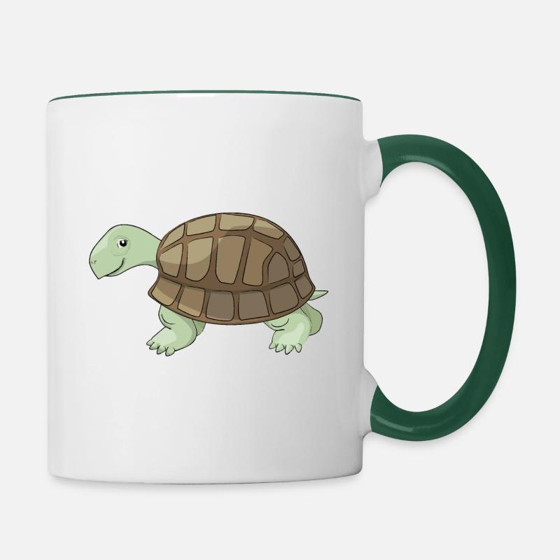 M. Slow - Mug contrasté - blanc/vert foncé