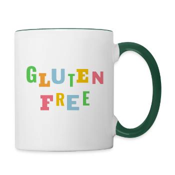Glutenfree colorful - Tasse zweifarbig - Weiß/Dunkelgrün - Rechts