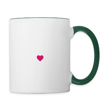 Future Maman Enceinte Grossesse Enceintillante - Mug contrasté - blanc/vert foncé - Droite