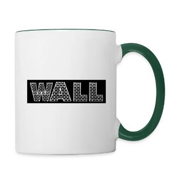 wall - Contrasting Mug - white/dark green - Right