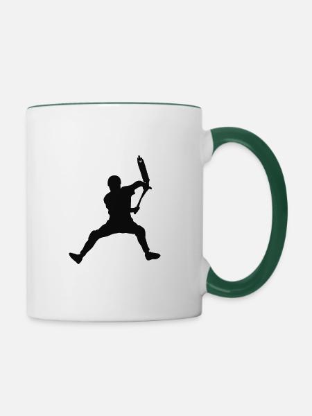 Front bri 1 - Tasse zweifarbig - Weiß/Dunkelgrün