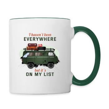 on my list - Tasse zweifarbig - Weiß/Dunkelgrün - Rechts