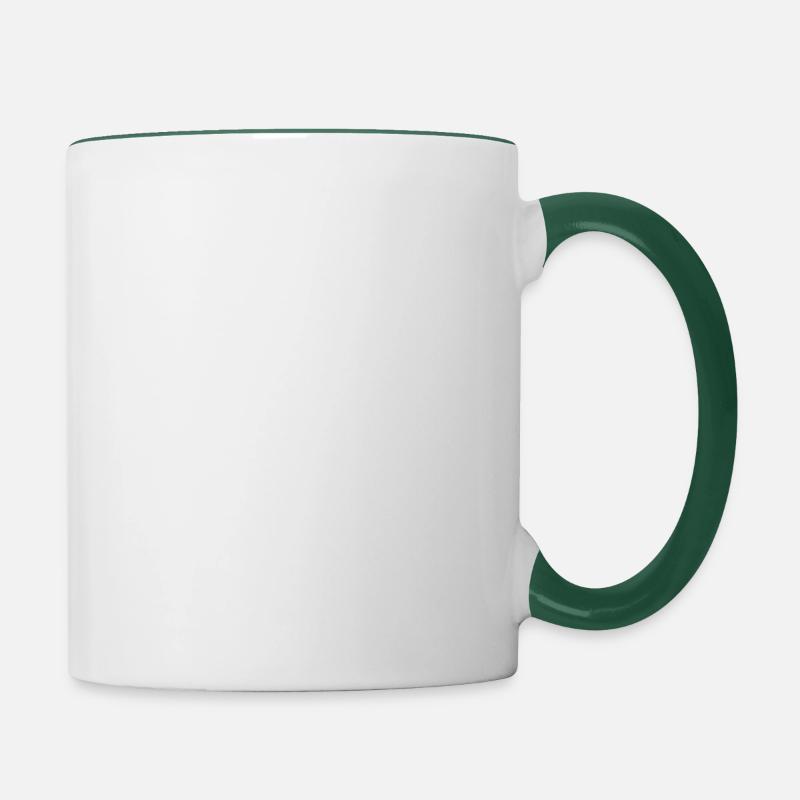 Danseuse de ballet - Mug contrasté - blanc/vert foncé