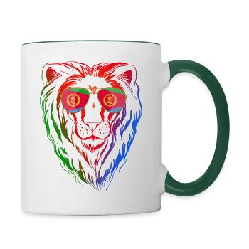 Eritrea - Tasse zweifarbig - Weiß/Dunkelgrün - Rechts