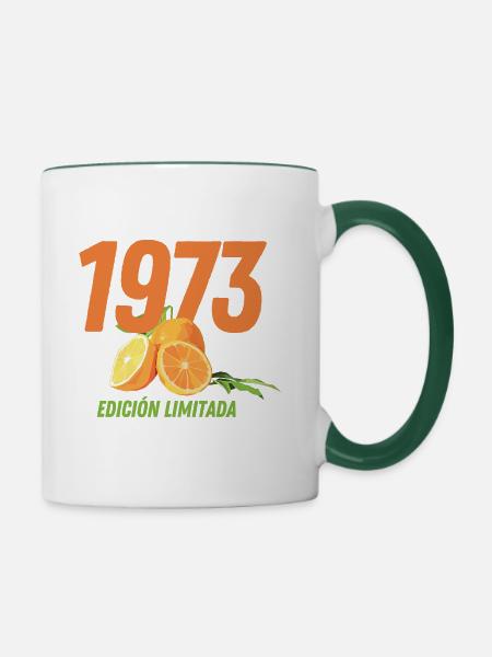 1973 - Edición Limitada - Tasse zweifarbig - Weiß/Dunkelgrün
