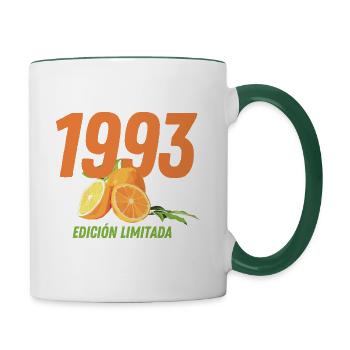 1993 - Edición Limitada - Tasse zweifarbig - Weiß/Dunkelgrün - Rechts